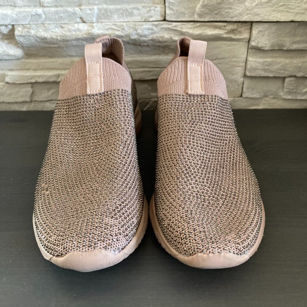 Anne Klein Embellished Sneakers Blush Size 8.5